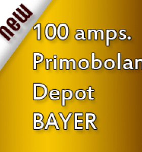 100 amps. Primobolan BAYER