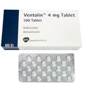 Ventolin (Salbutamol) 100 Tablets 4 mg GlaxoSmithKline EP – Buy All Online Ventolin (Salbutamol) 100 Tablets 4 mg GlaxoSmithKline EP – Buy All Online
