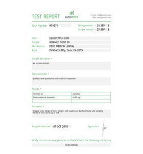 Deus Medical WINIMED SUSP 50 Deus Medical – Buy Winstrol Online