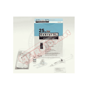 Enbrel Flakon 25 mg 4 vials Pfizer Enbrel Flakon 25 mg 4 vials Pfizer