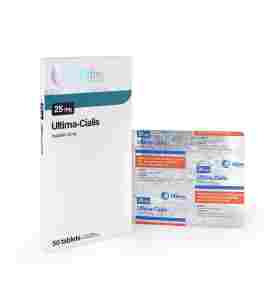 Ultima-Cialis 25 mg 50 Tablets Ultima Pharma USA